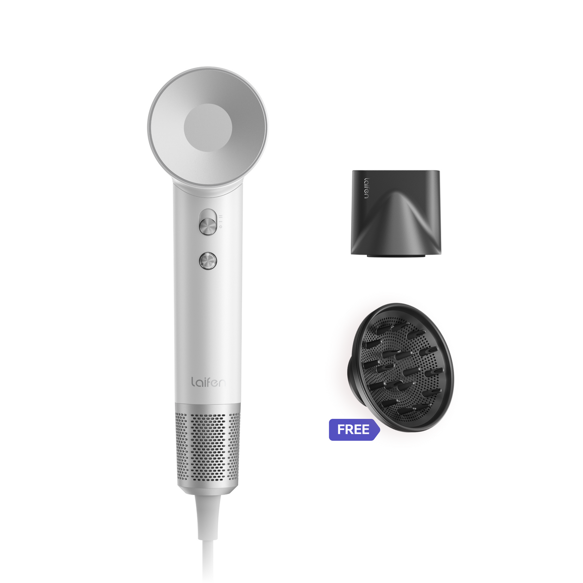 Bundle Sale (Laifen Swift · High-Speed Hair Dryer + Diffuser Nozzle)